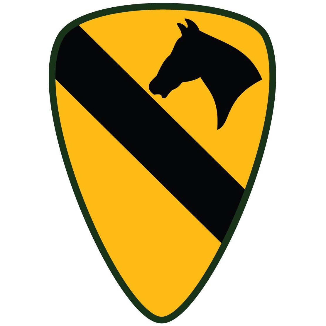 Us Army 1st Cavalry Division Ssi Patch Decal Full Color