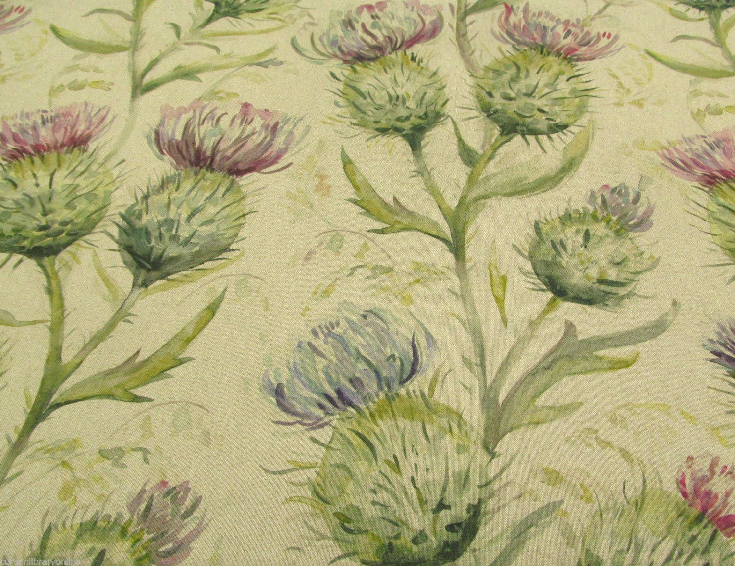 voyage fabric thistle