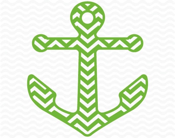 Download Chevron Anchor design SVG DXF EPS vinyl cut files for use