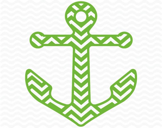 Download Chevron Anchor design SVG DXF EPS vinyl cut files for use