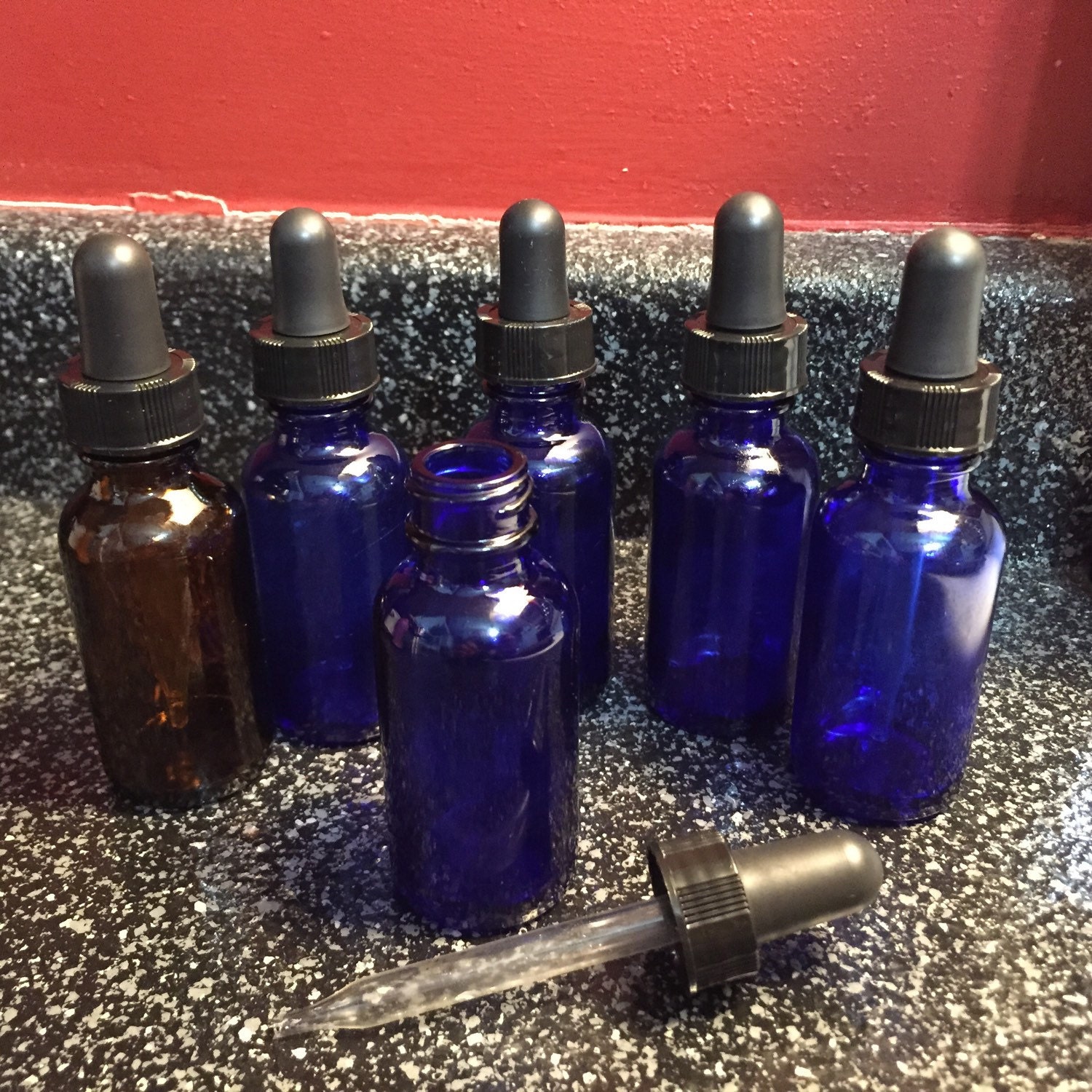 10 Glass Dropper Bottles 1 oz Each Bottle Medicine Dropper