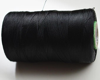 Black Silk Thread Spool, Art Silk Thread, Hand And Machine Embroidery Thread, Art Silk Embroidery Thread, Wholesale Indian Silk Thread