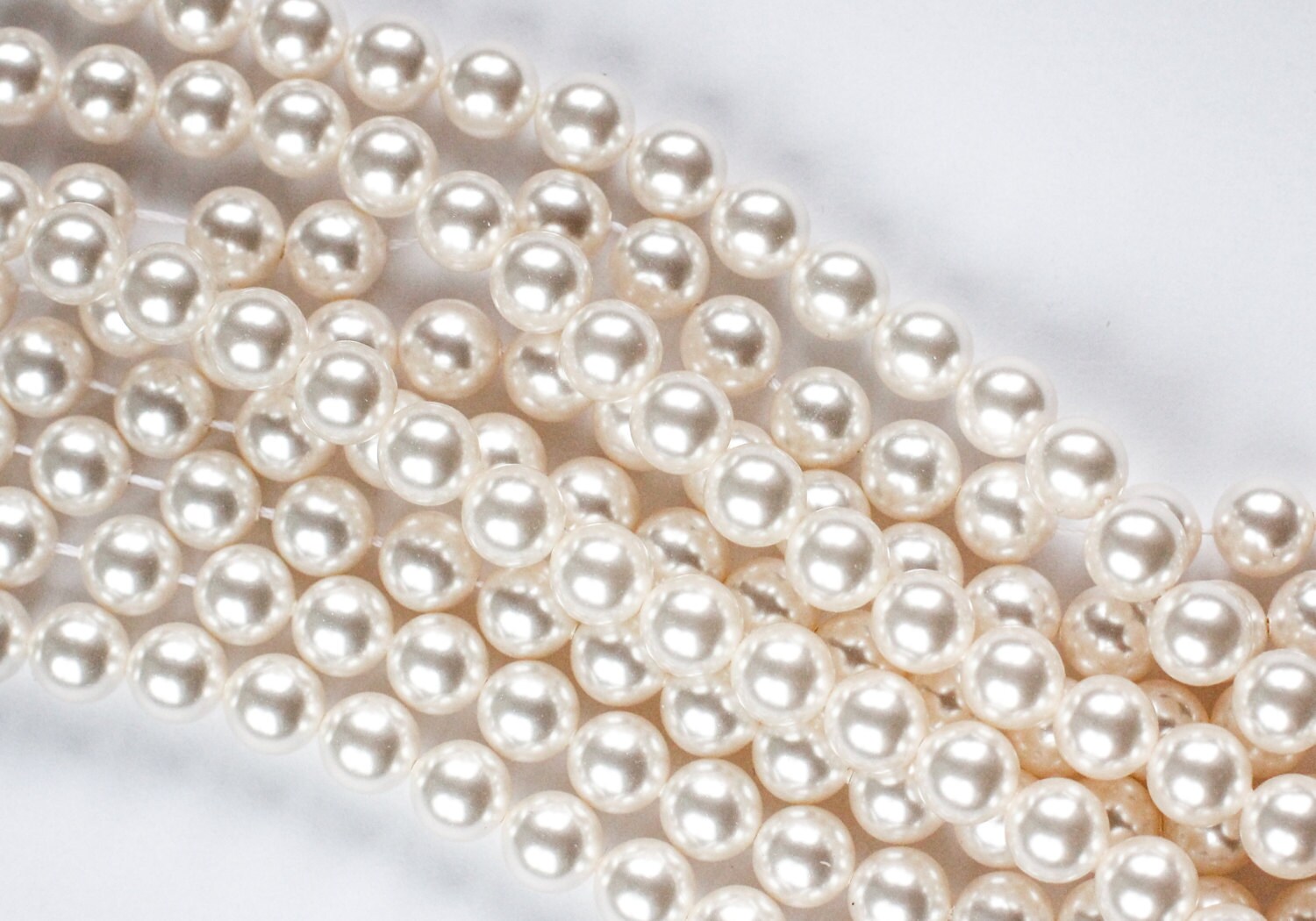 4 mm WHITE SWAROVSKI Round Pearls 5810 by CrystalWorldStore
