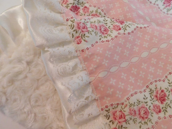 crib blanket minky baby blanket lace and satin receiving crib blanket minky baby blanket lace and satin receiving