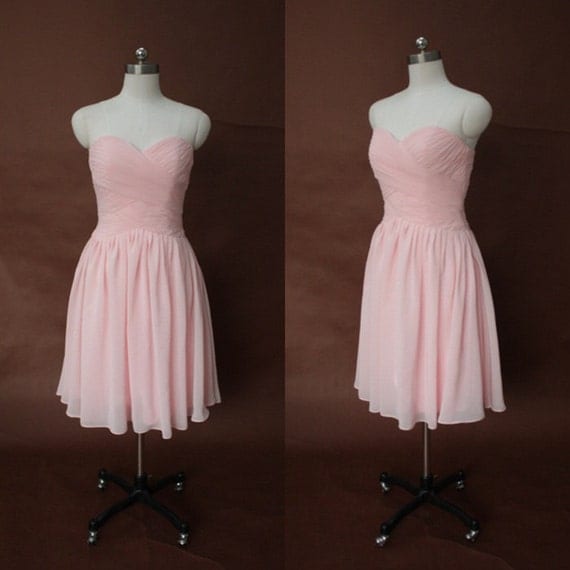 Blush pink bridesmaid dress pink bridesmaid dress Peach by BBW168