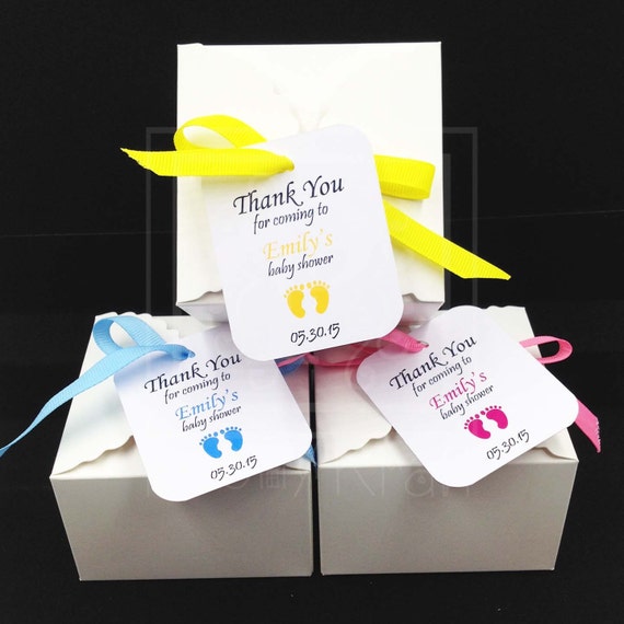 Set of 10pcs Baby Shower Gift Boxes With Tags It's A