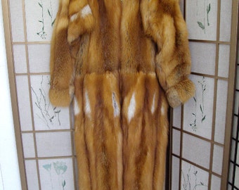 Brand new red fox fur snowsuit jumpsuit bodysuit coat for men man size all custom made