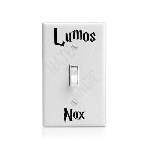 Lumos Nox Light Switch Decal - Car Decal Sticker Vinyl Harry Potter Magic On Off Lumos Nox
