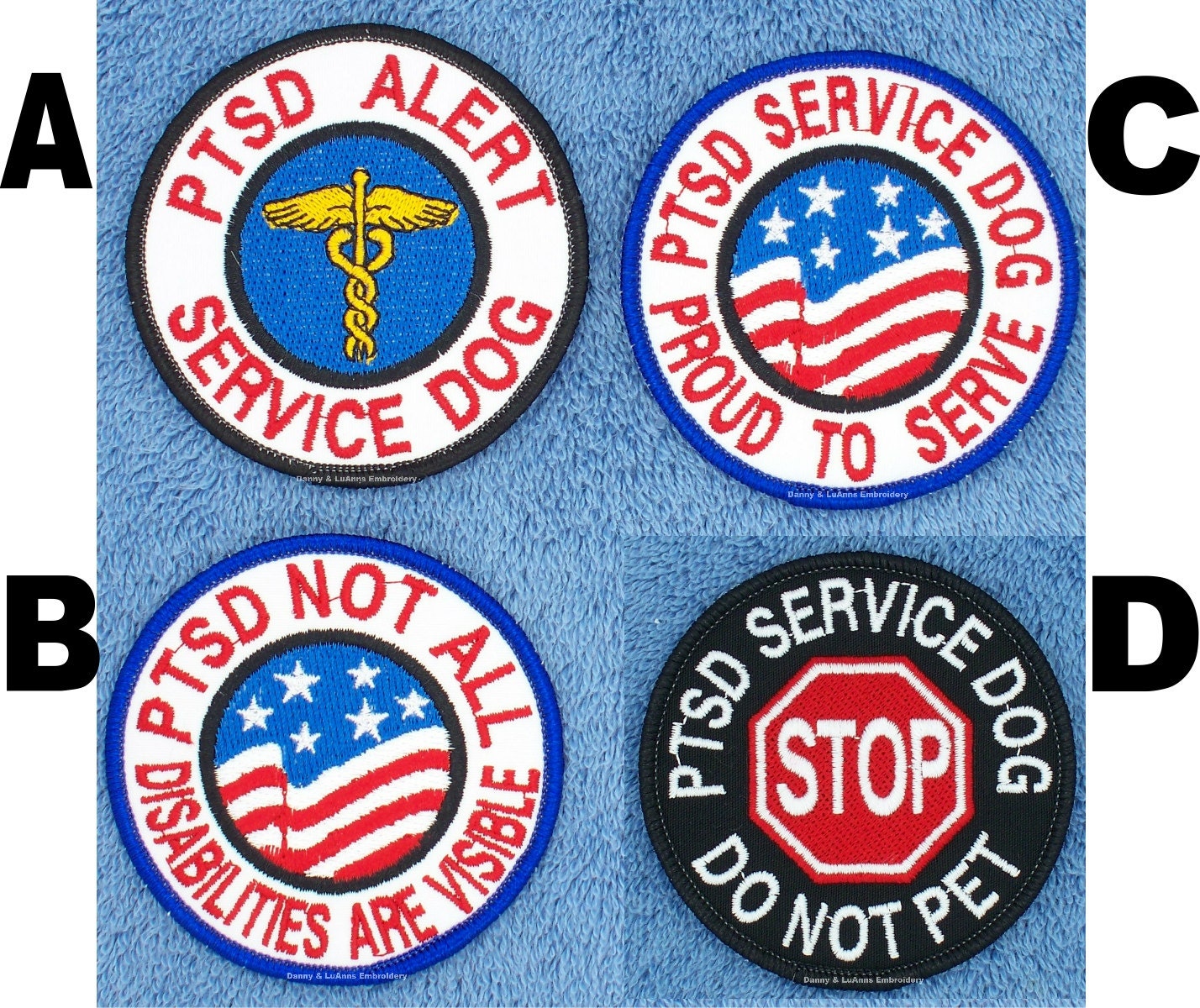 1 Service Dog Ptsd Alert Proud to Serve Do Not Pet Not All