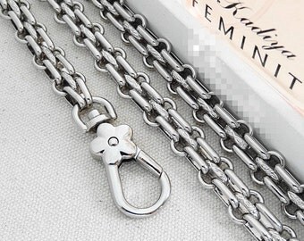 silver purse chain strap