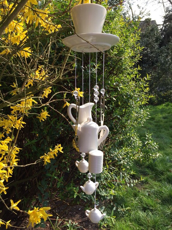 Tea Cup Wind Chimes by HAMPER123 on Etsy