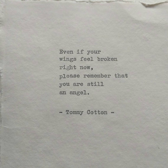 Rare People Poem 2 Broken Wings by TommysWords on Etsy