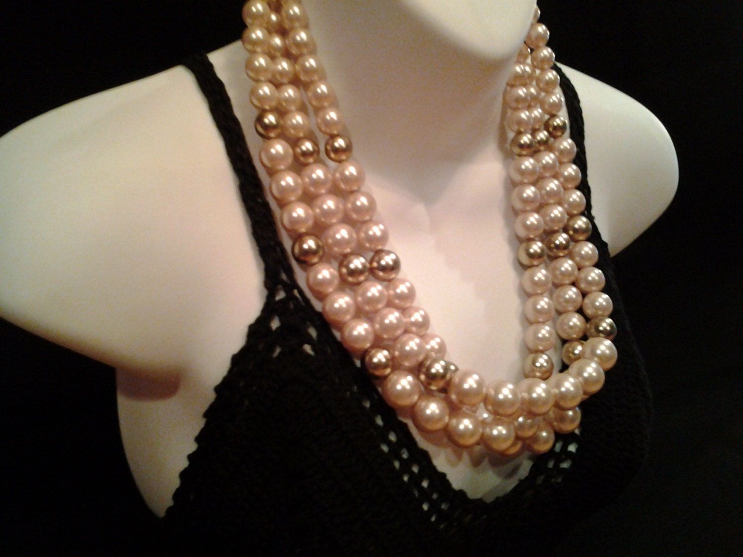 Vintage Legant Triple Strand Pearl Necklace By Jewelrycapitolfinds 