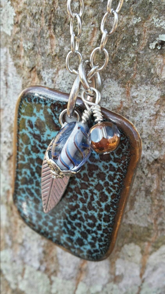 Aromatherapy Porcelain Pendant Necklace by MindisBoutique on Etsy