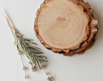 4 coasters, wood slices, wood coasters, reclaimed willow wood coasters, set of 4 coasters