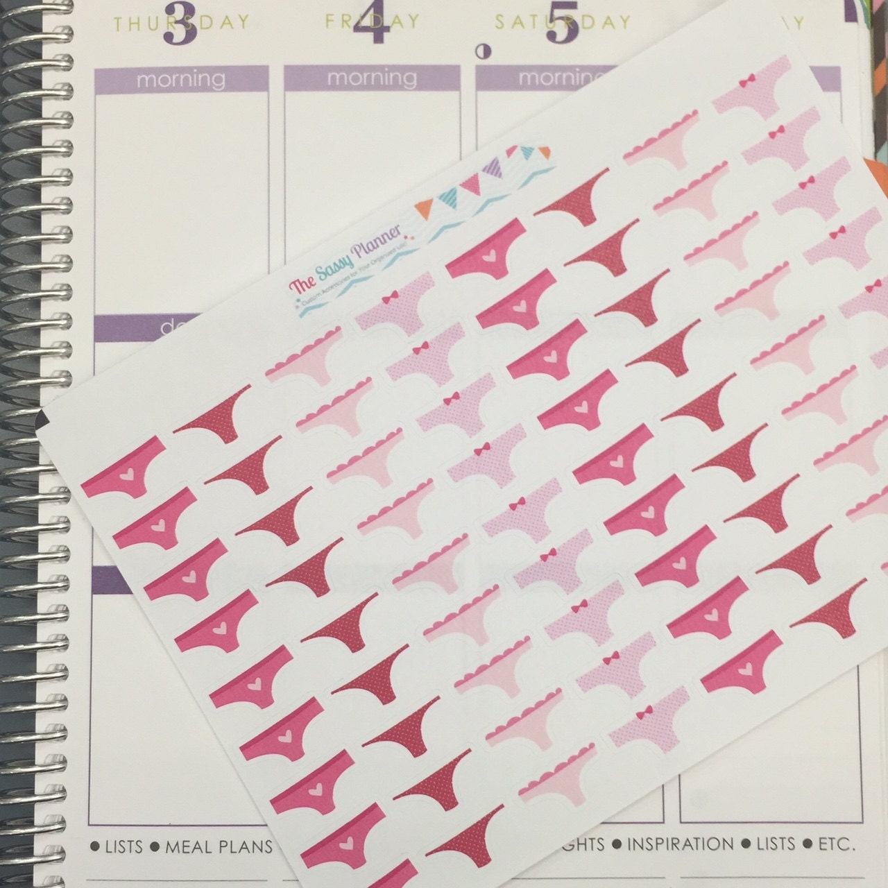 E1 Monthly Cycle Period Tracker Time Of The By TheSassyPlanner