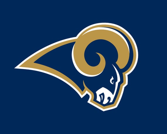 St Louis Rams Football Logo Poster Print Wall by Superiorposters