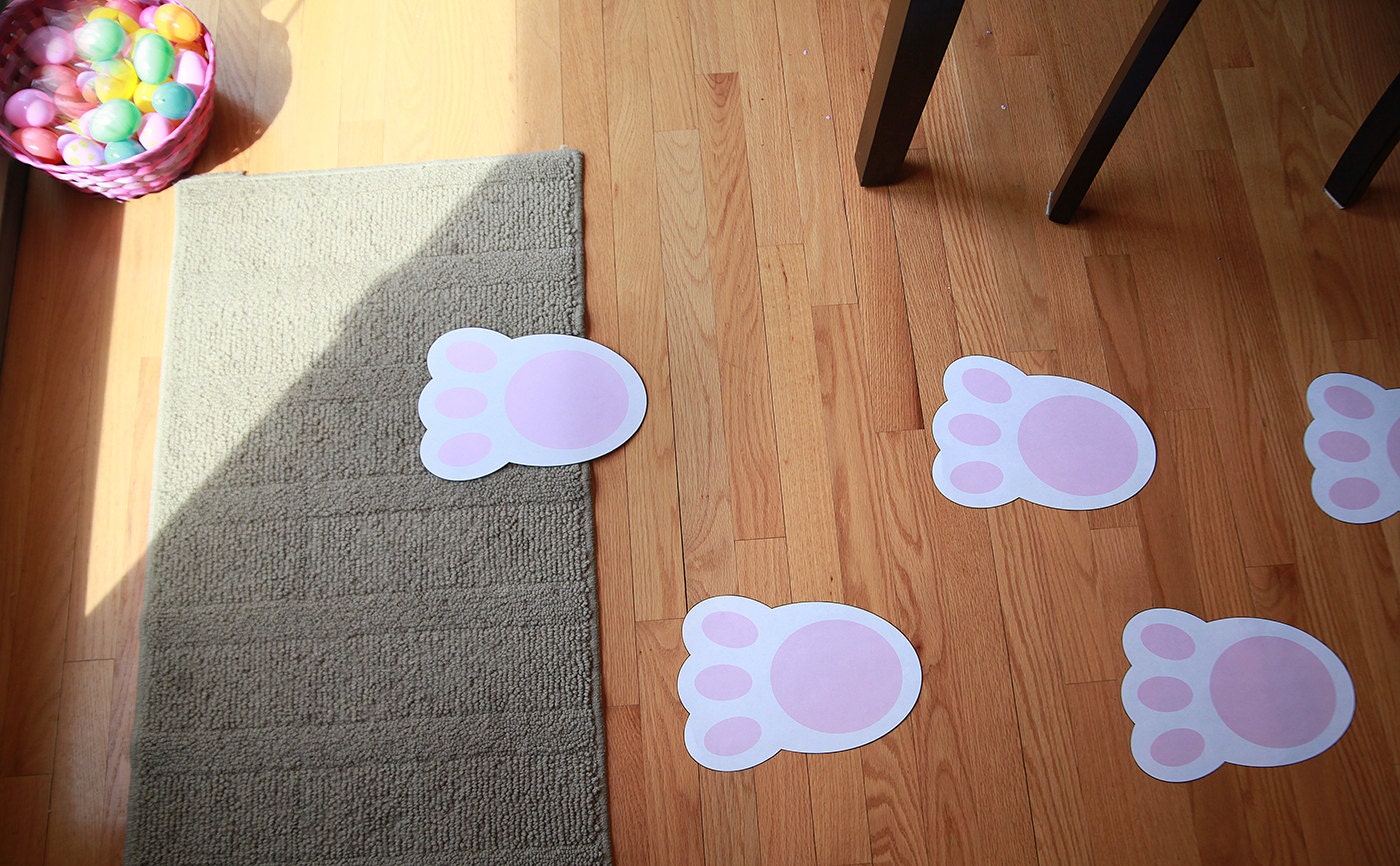 Easter Bunny Feet Printable Instant Download Digital PDF