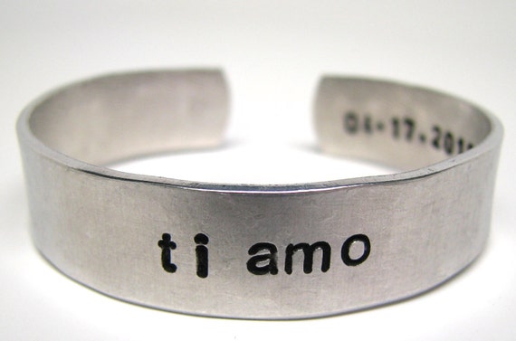 Ti Amo and Date Bracelet 