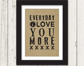Love You More Art Print