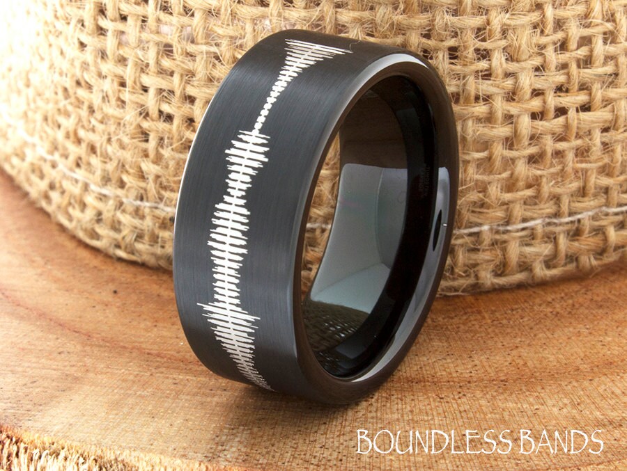 I do soundwave wedding rings