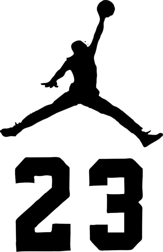 AIR Jordan JumpMan 23 HUGE Flight Nike Wall Decal by StickersLike