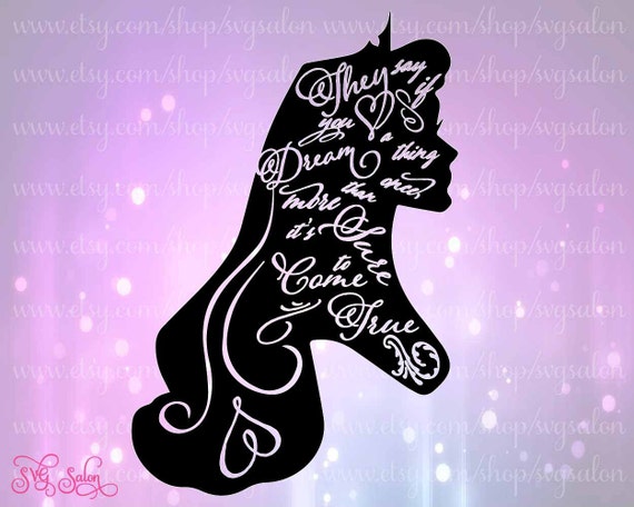 Sleeping Beauty Silhouette Cutting File in Svg Eps Dxf by SVGSalon