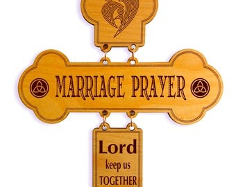 Wedding Cross Gift, Gift for a Couple, Gift from Mom, Dad, Pastor, Family, Friend to a Couple, Anniversary Gift, Gift for Her, Gift for Him.