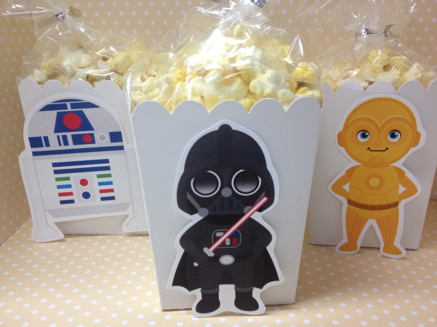 Star Wars Party Popcorn or Favor Boxes set of 10