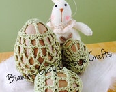 Set of 3 "Lace style crochet eggs, Crochet egg set, Easter decoration, crochet Easter décor, handmade Easter decoration, Easter egg décor Set of 3 "Lace style crochet eggs, Crochet egg set, Easter decoration, crochet Easter décor, handmade Easter decoration, Easter egg décor