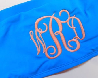Monogrammed bikini top!! So many colors and monogram choices!!