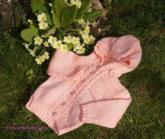 HANDMADE Hooded baby sweater