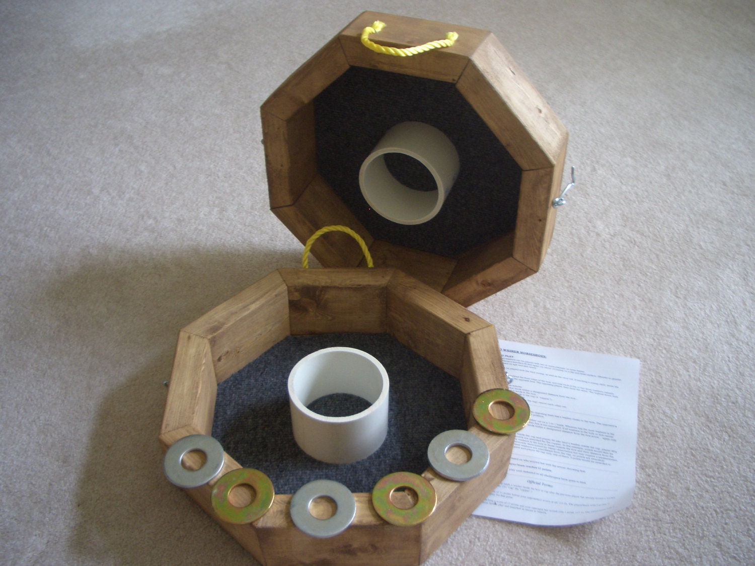 OHIO WASHER Horseshoes Pitching/Toss Game OCTAGON The