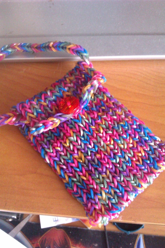 Items similar to Rainbow loom Hand bag on Etsy