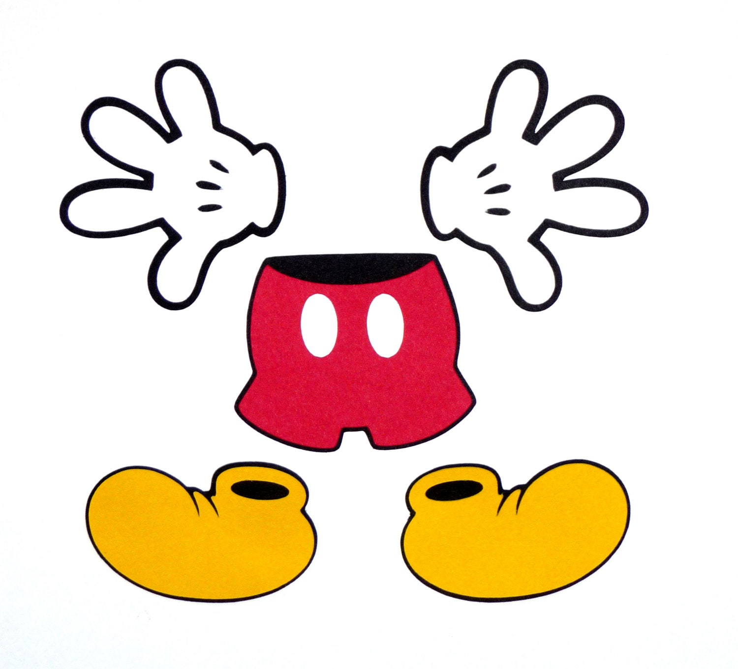 free mickey mouse glove clip art - photo #35