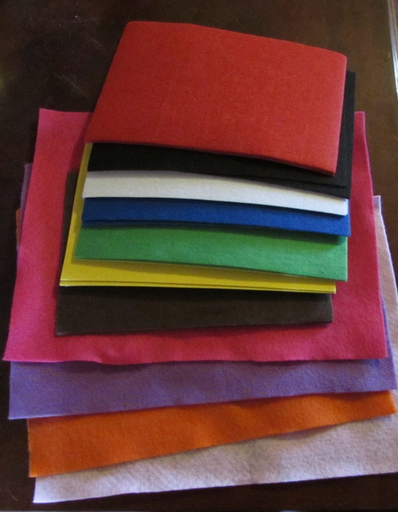 Felt Craft Sheets Plain or SelfStick Pick by KatsquiltsNcrafts