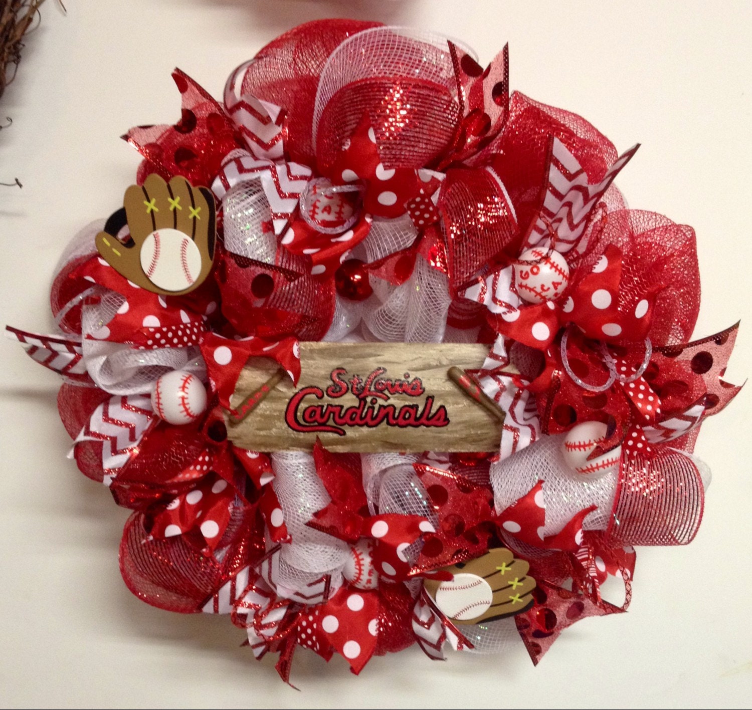 St Louis Cardinals wreath St Louis Cardinals decor Stl