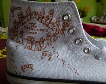 Chaussure carte du Maraudeur (Harry Potter)