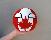 Canadaball, Hand Made, Countryball, Polandball, Meme Ball, Plush Ball