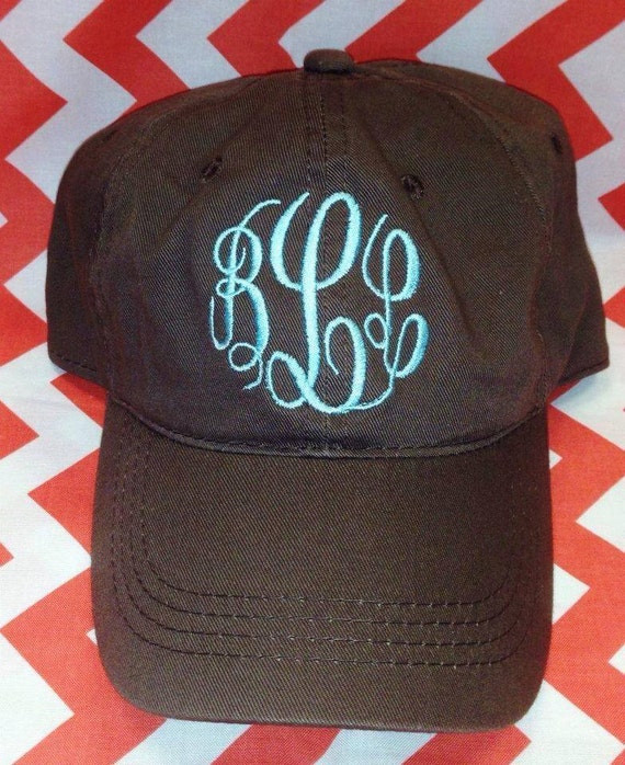 Ladies Monogrammed Hat by MonogramMe1990 on Etsy