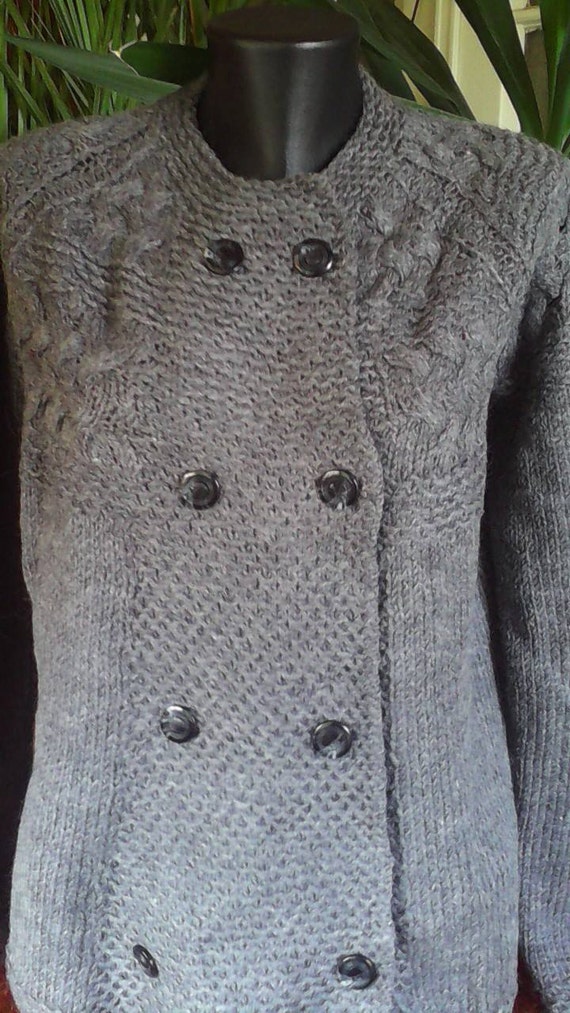 Grey Ladies Vest by Dreamsmadeofyarn on Etsy