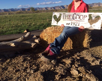 Chicken Coop Sign Custom