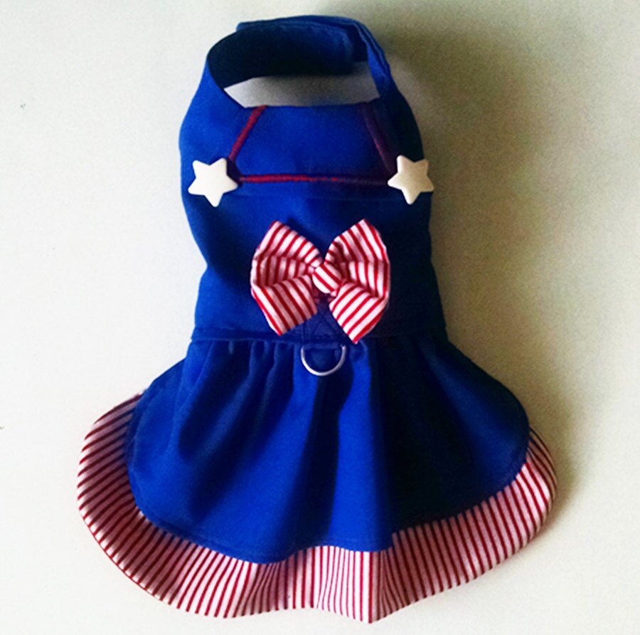 Dog Dress Sailor Harness Dress for a Yorkie Chihuahua ShihTzu