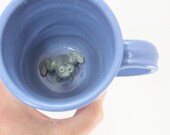 frog on the bottom of a cup handmade