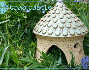 Toad House - Fairy House - Toad Abode - Night Light - Castle - Water Feature - Pond - Outdoor