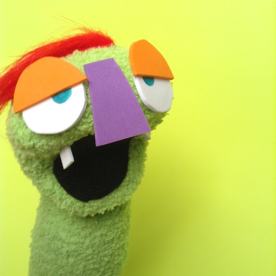 Original silly SOCK PUPPET by Sock Puppet Portrait by martystuff