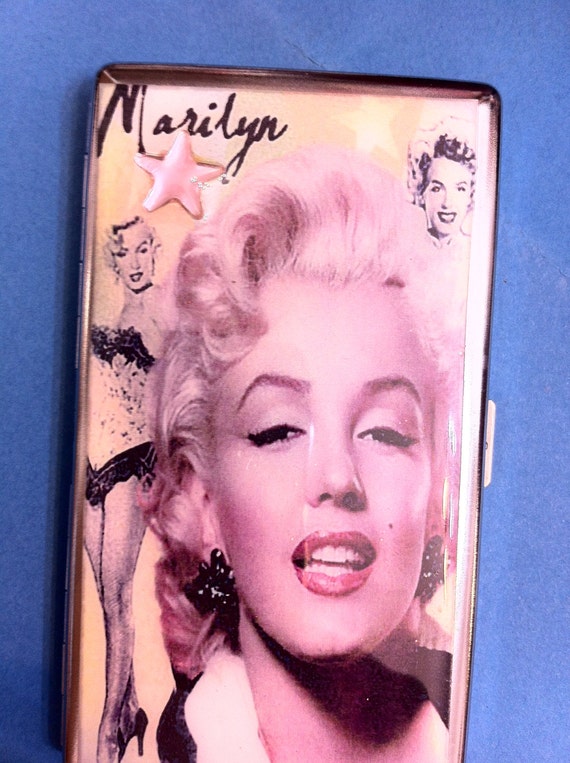 Marilyn Monroe Blonde Mirror Tissue Cigarette Case Business