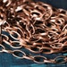 Antique copper cross cable chain link size 8x4.5mm aprox 1mm (18g) thick, 4 FT (item ID YWAC1.2BSSZ)