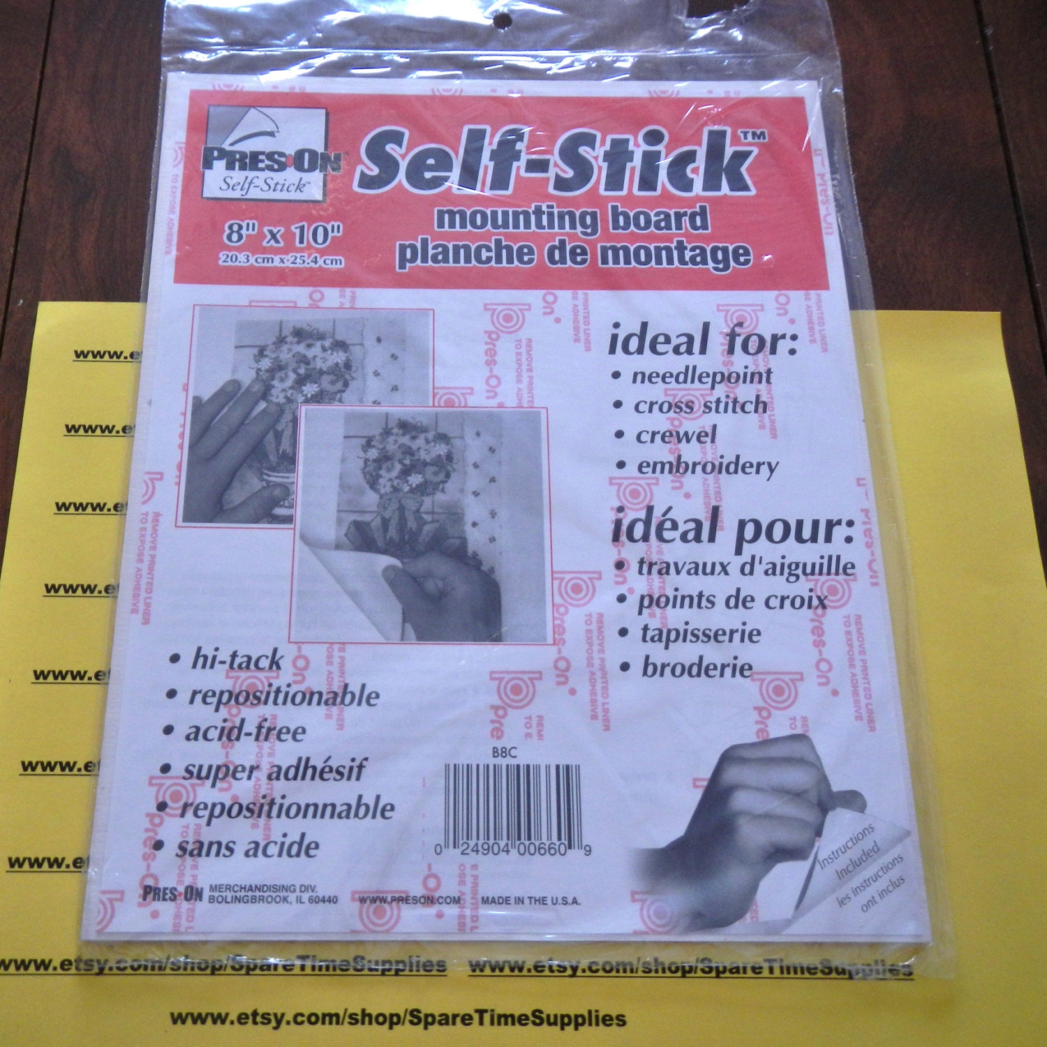 Pres On B8C Self Stick Mounting Board 8 x 10 1 pc