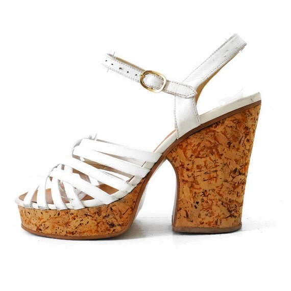 chunky 70s platform heels